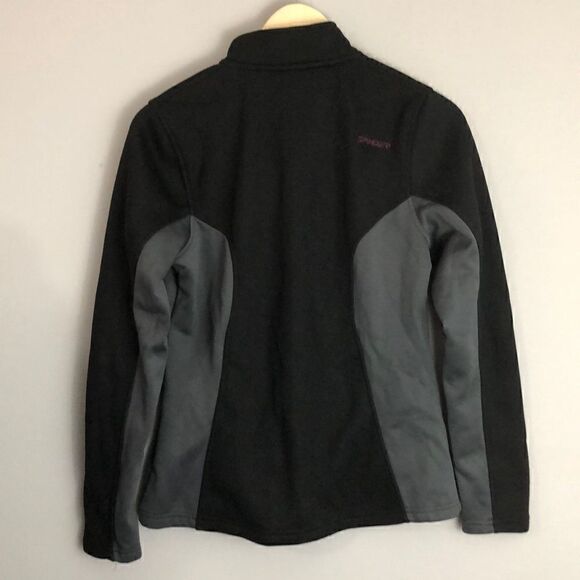 Spyder Full Zip Core Sweater Jacket Black Gray - Picture 5 of 7